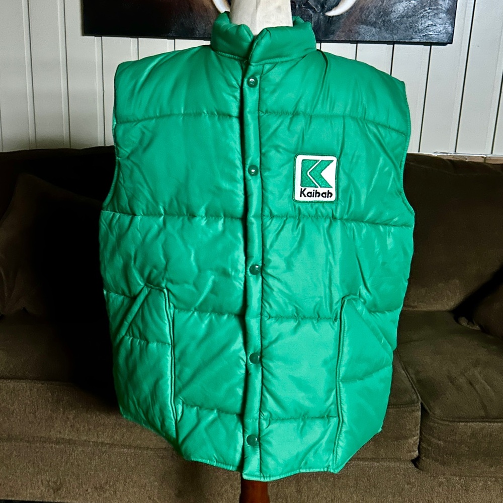 Weathercaster (Kaibab) ~ Vintage ~ Men’s X-Large ~ Green Puffer Quilted Jacket